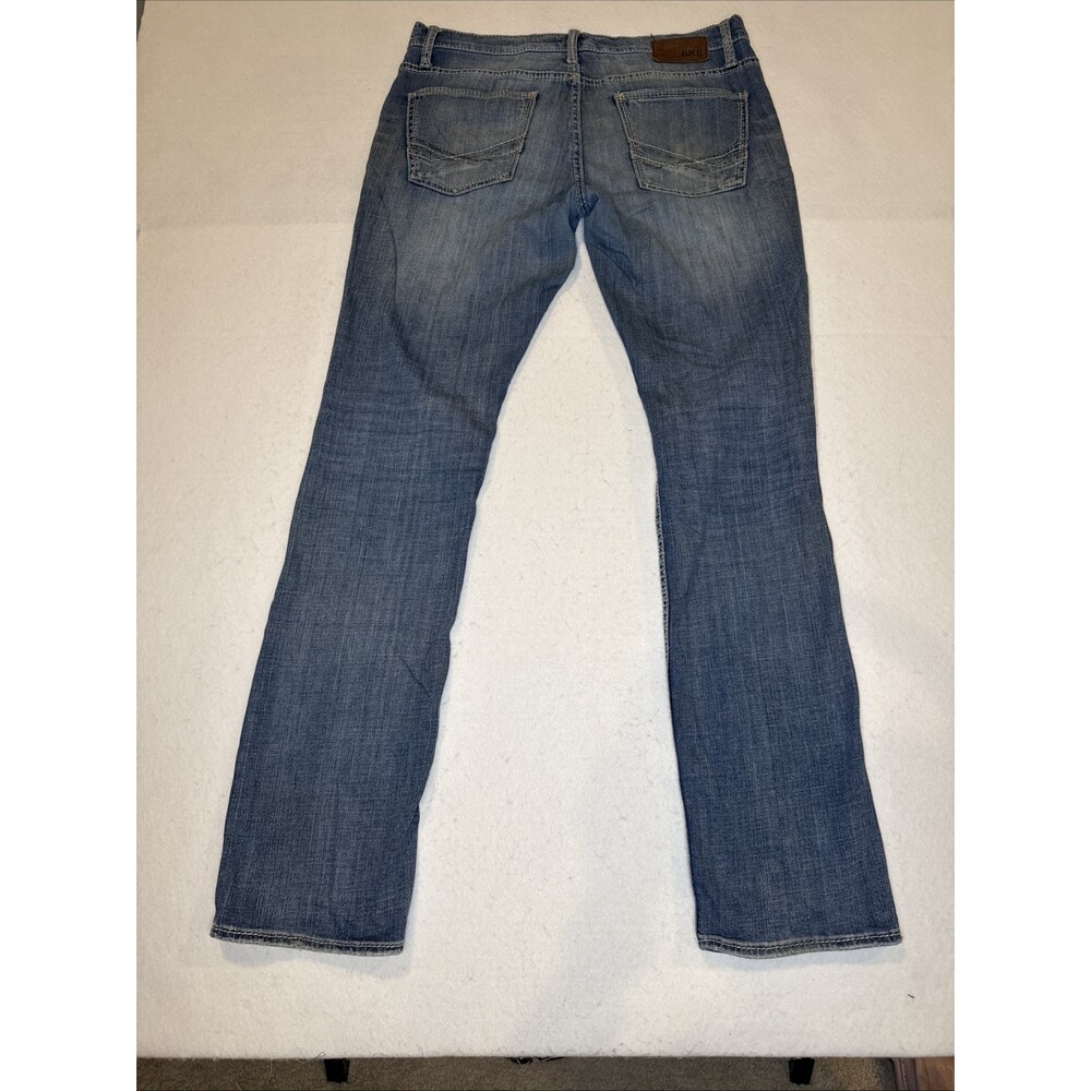BKE Jake Jeans Mens 34 XL Straight Leg Denim Distressed Wash SOFT 99% Cotton - Picture 11 of 16